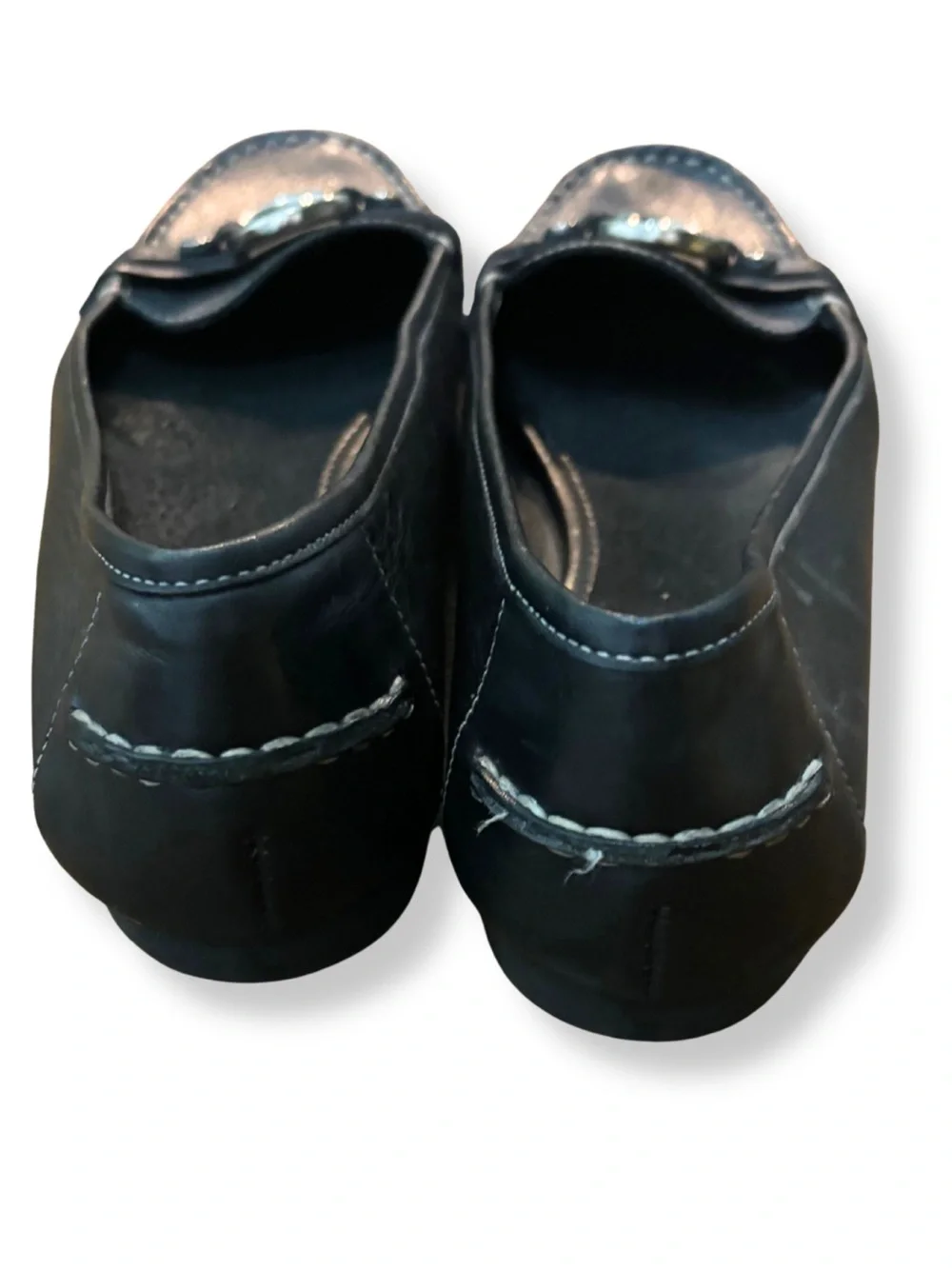Alex Marie Black Leather Horsebit Loafers Flats Size 9M